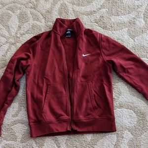 Red/Maroon Nike Zip Up Jacket